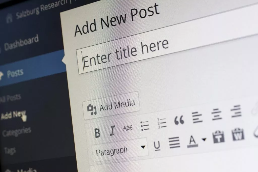 Interface WordPress